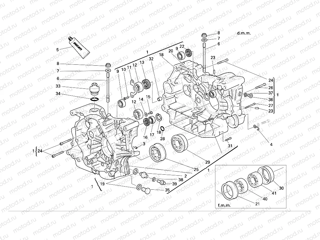 Crankcase halves