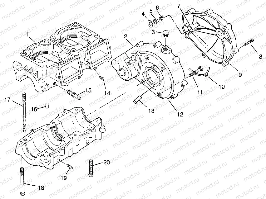 CRANKCASE HURRICANE B964466 and Intl. HURRICANE I964466 (4935733573B014) | CRANKCASE HURRICANE B964466 and Intl. HURRICANE I964466 (4935733573B014)