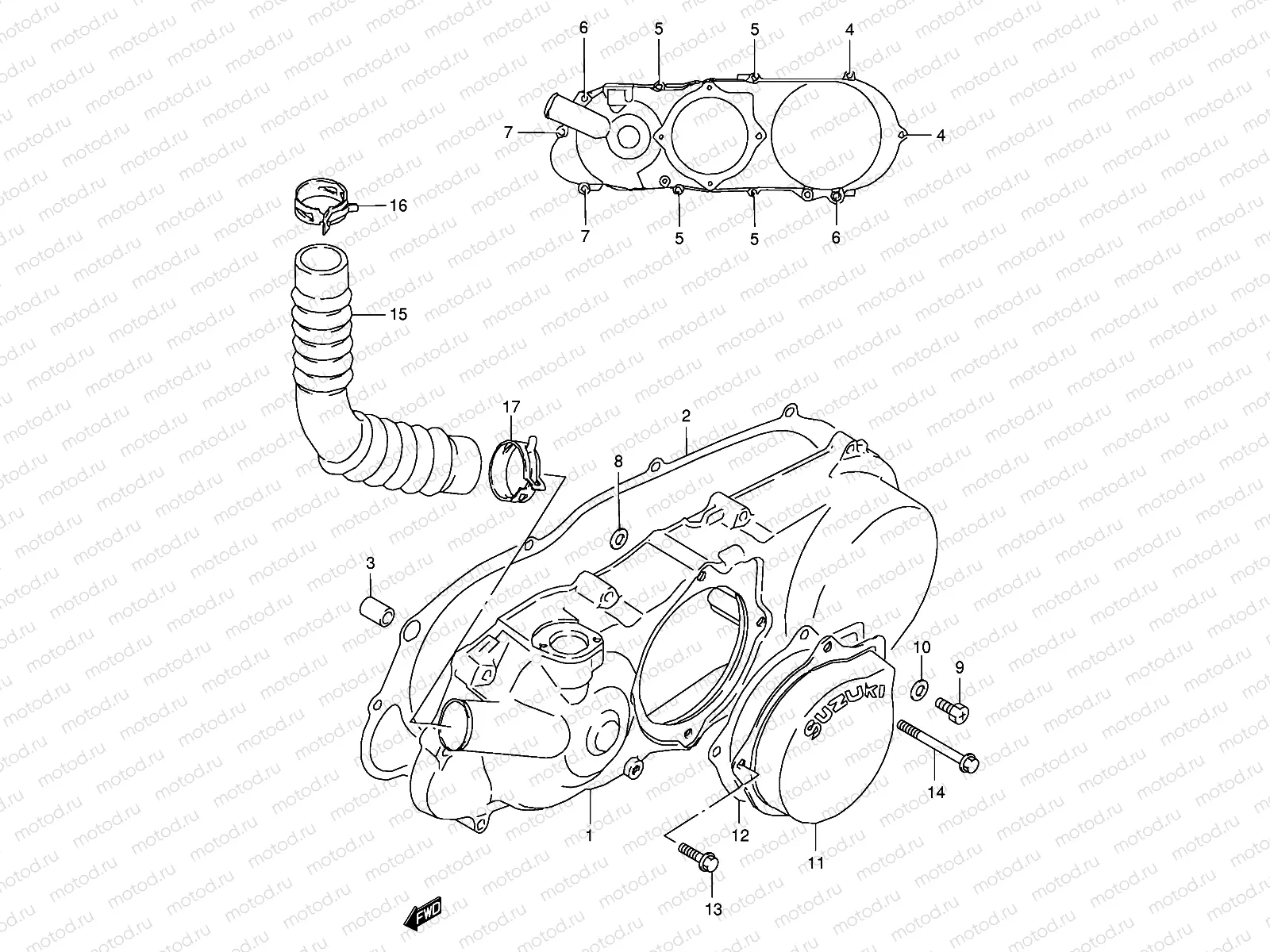 CRANKCASE LEFT COVER
