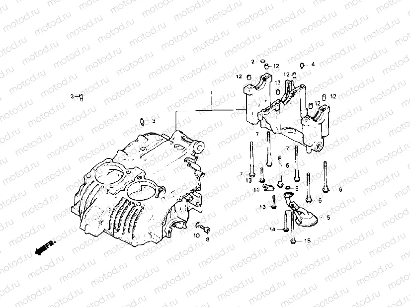 Crankcase set