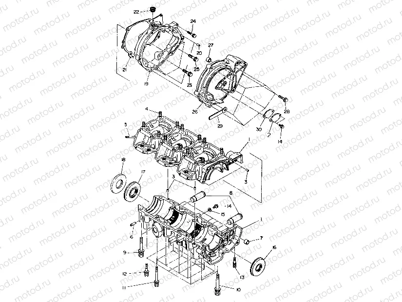CRANKCASE SL 650/B924058 (4922922292022A) | CRANKCASE SL 650/B924058 (4922922292022A)
