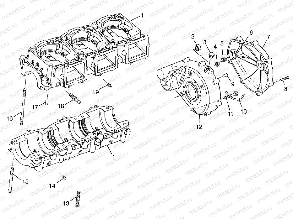 CRANKCASE SLTX B974590 and INTL. SLTX I974590 (4941214121B013) | CRANKCASE SLTX B974590 and INTL. SLTX I974590 (4941214121B013)