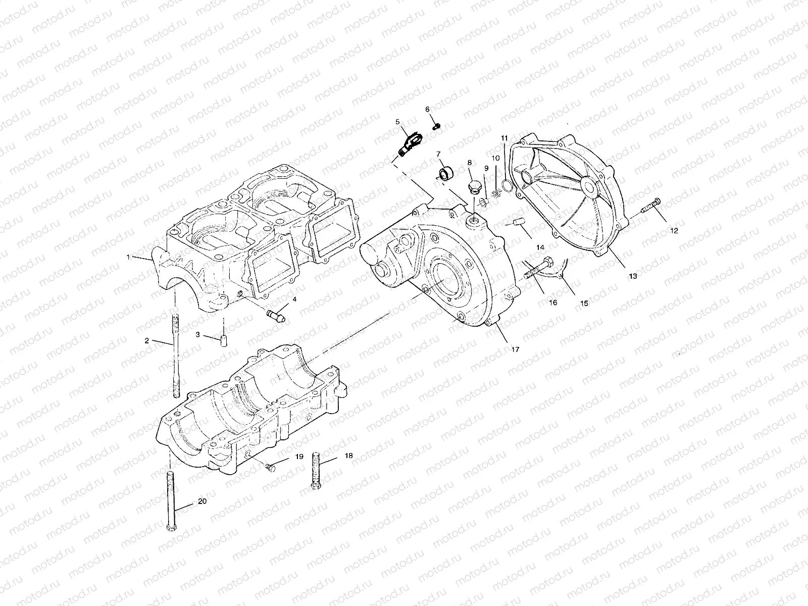 CRANKCASE - W004673I (4955755575C001) | CRANKCASE - W004673I (4955755575C001)