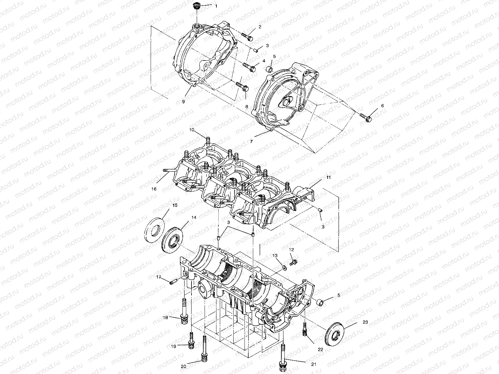 CRANKCASE - W004978D (4955795579C002) | CRANKCASE - W004978D (4955795579C002)