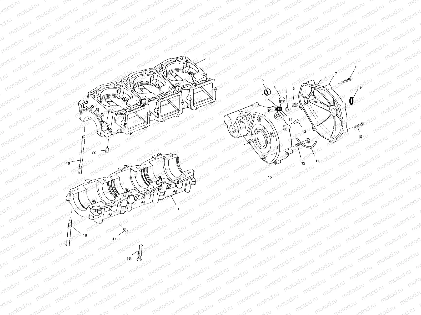 CRANKCASE - W005099I (4955775577C003) | CRANKCASE - W005099I (4955775577C003)