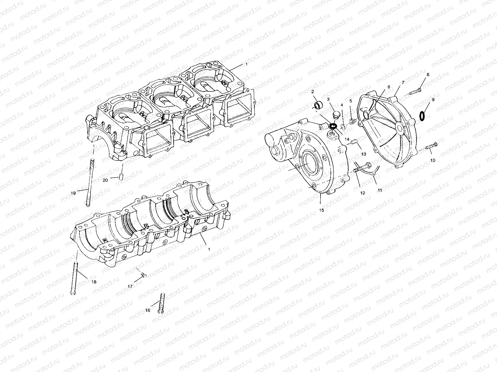CRANKCASE - W015199D (4964836483C005) | CRANKCASE - W015199D (4964836483C005)