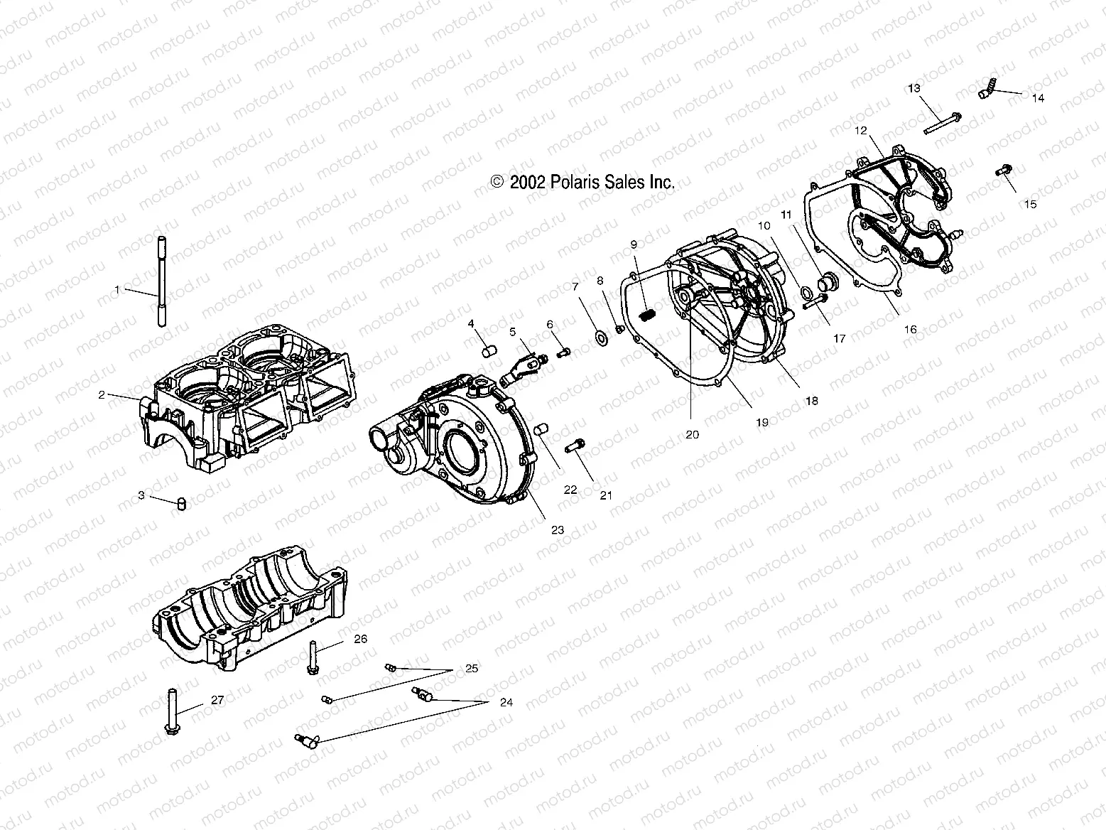 CRANKCASE - W035101CA/W035101IA (4981048104C02) | CRANKCASE - W035101CA/W035101IA (4981048104C02)