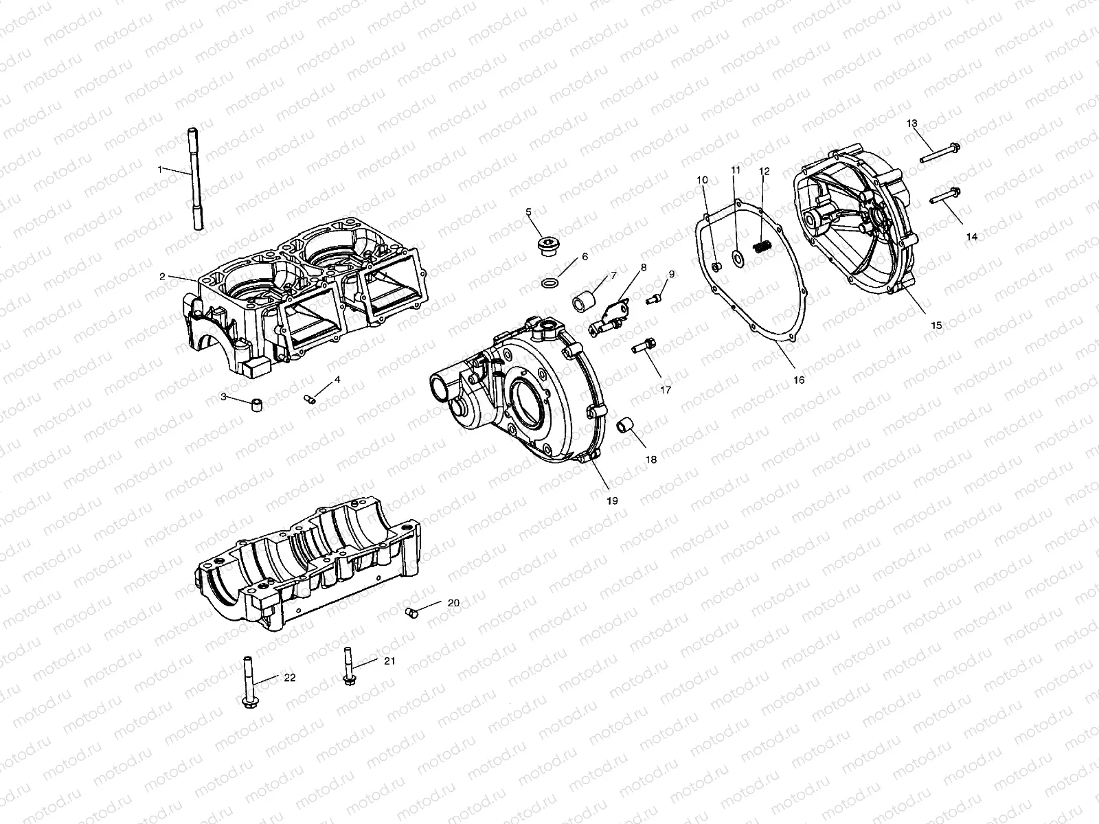 CRANKCASE - W035197DA/W035197IA (4980998099C03) | CRANKCASE - W035197DA/W035197IA (4980998099C03)