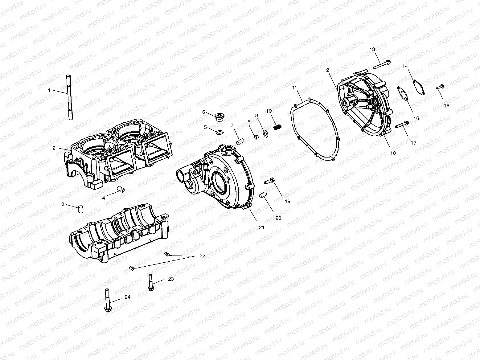 CRANKCASE - W035402DA (4981108110B08) | CRANKCASE - W035402DA (4981108110B08)