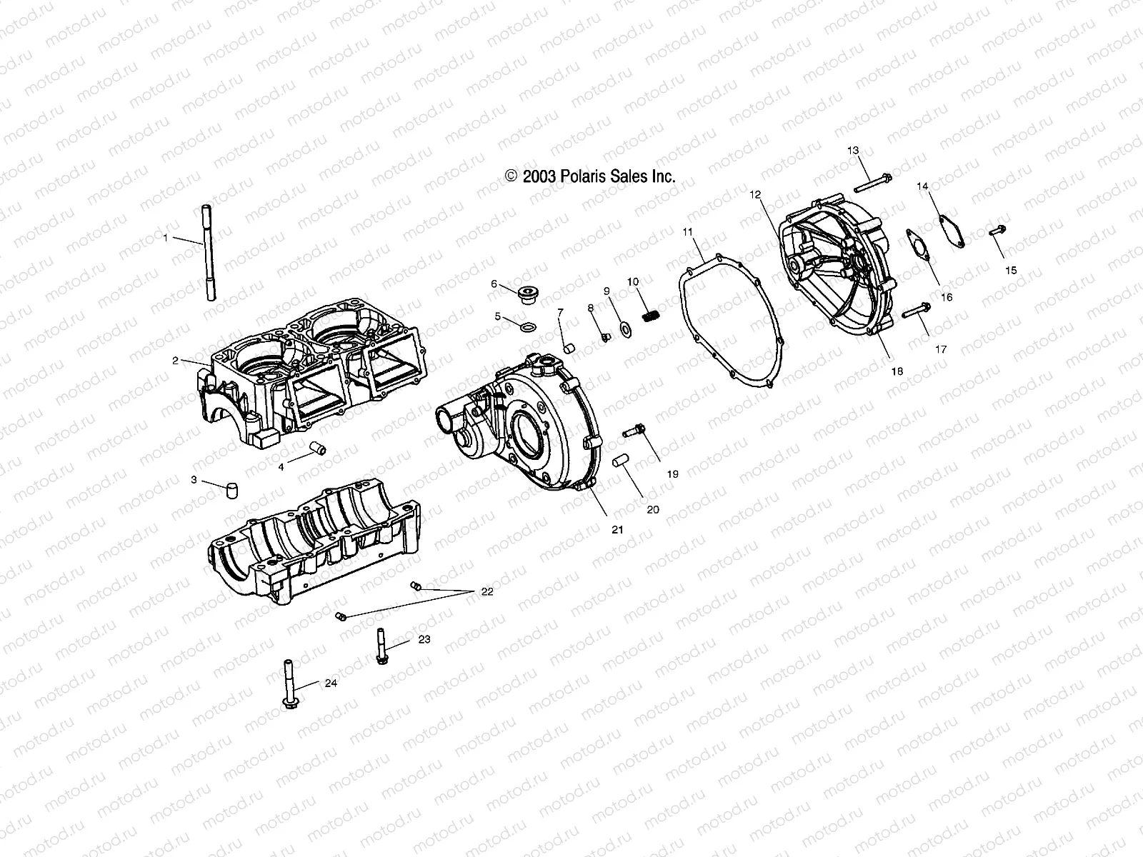 CRANKCASE - W045402DA (4990599059B08) | CRANKCASE - W045402DA (4990599059B08)