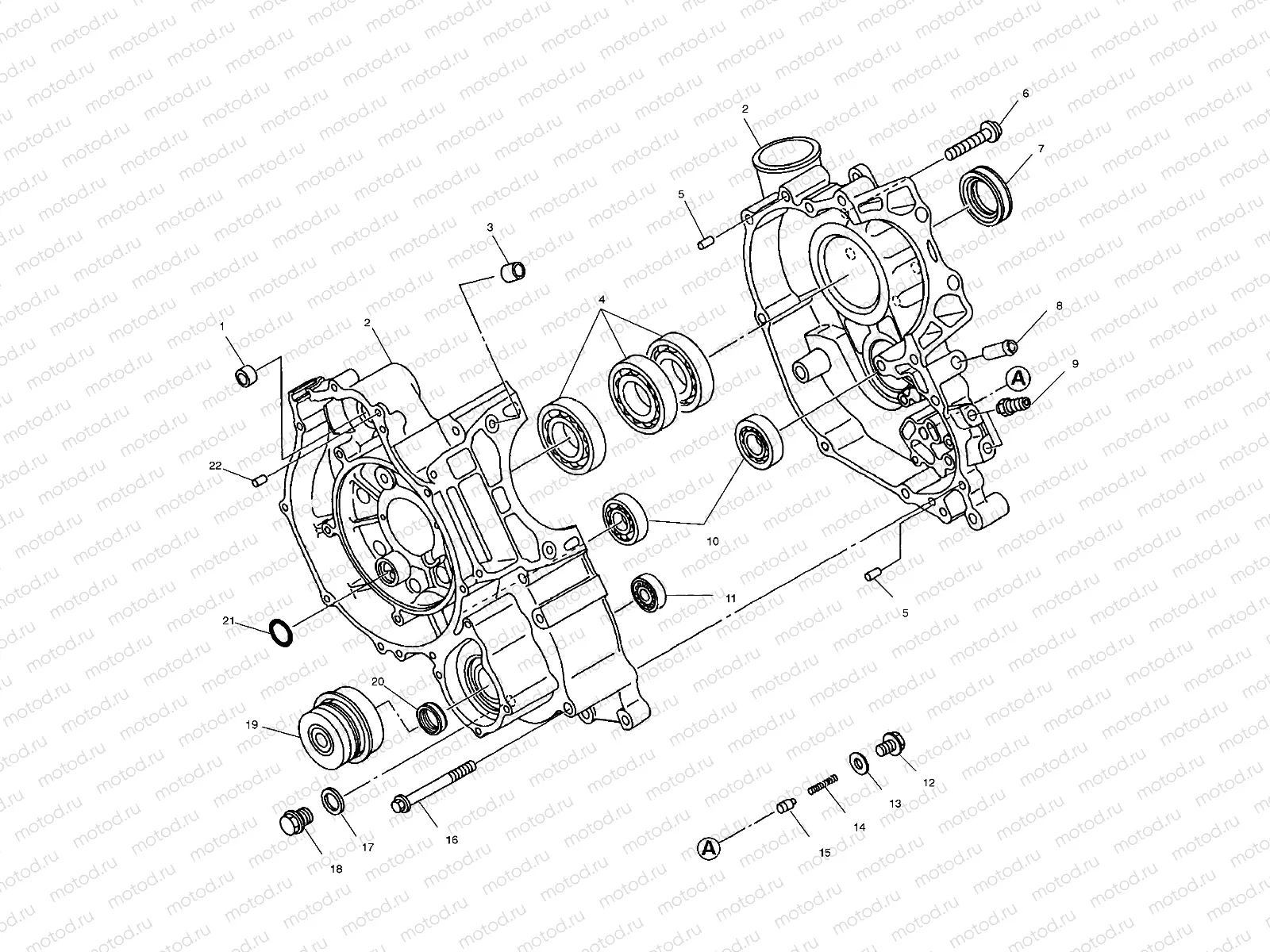 CRANKCASE - W97CH50A (4939993999D005) | CRANKCASE - W97CH50A (4939993999D005)