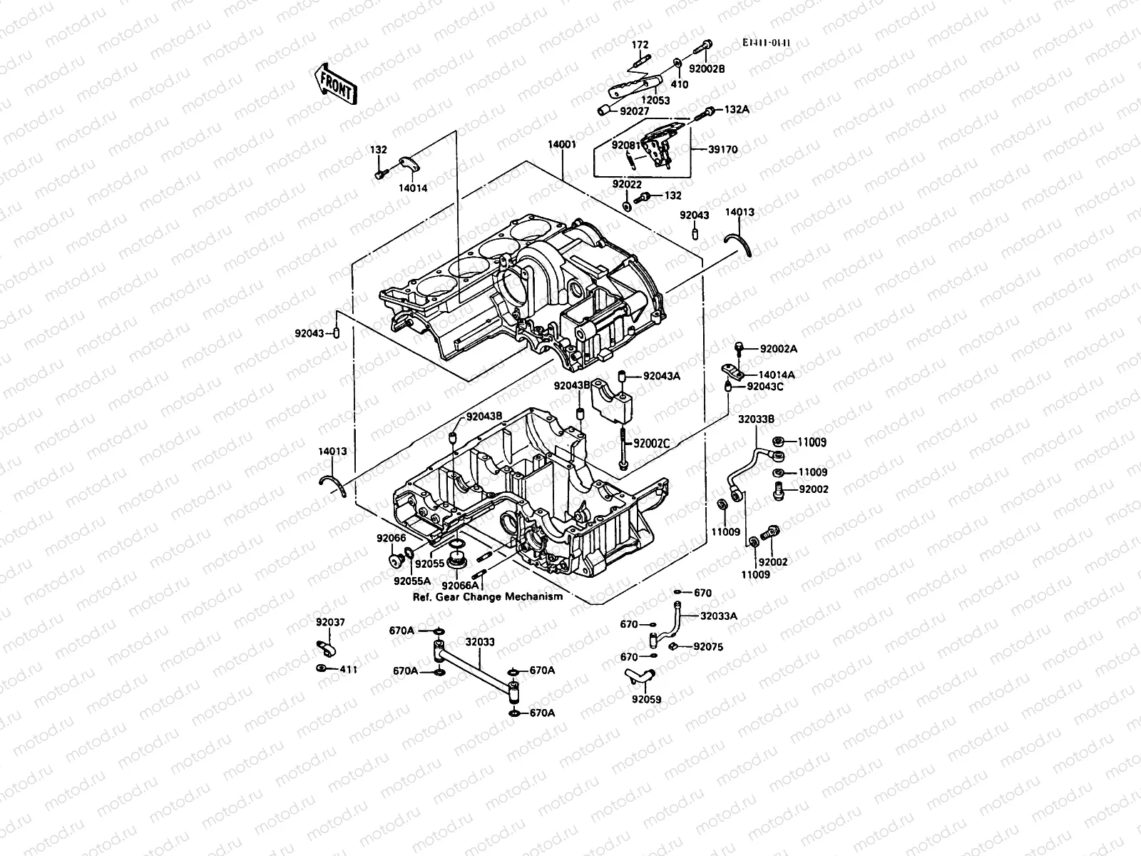 Crankcase(-ZXT00A-020487)