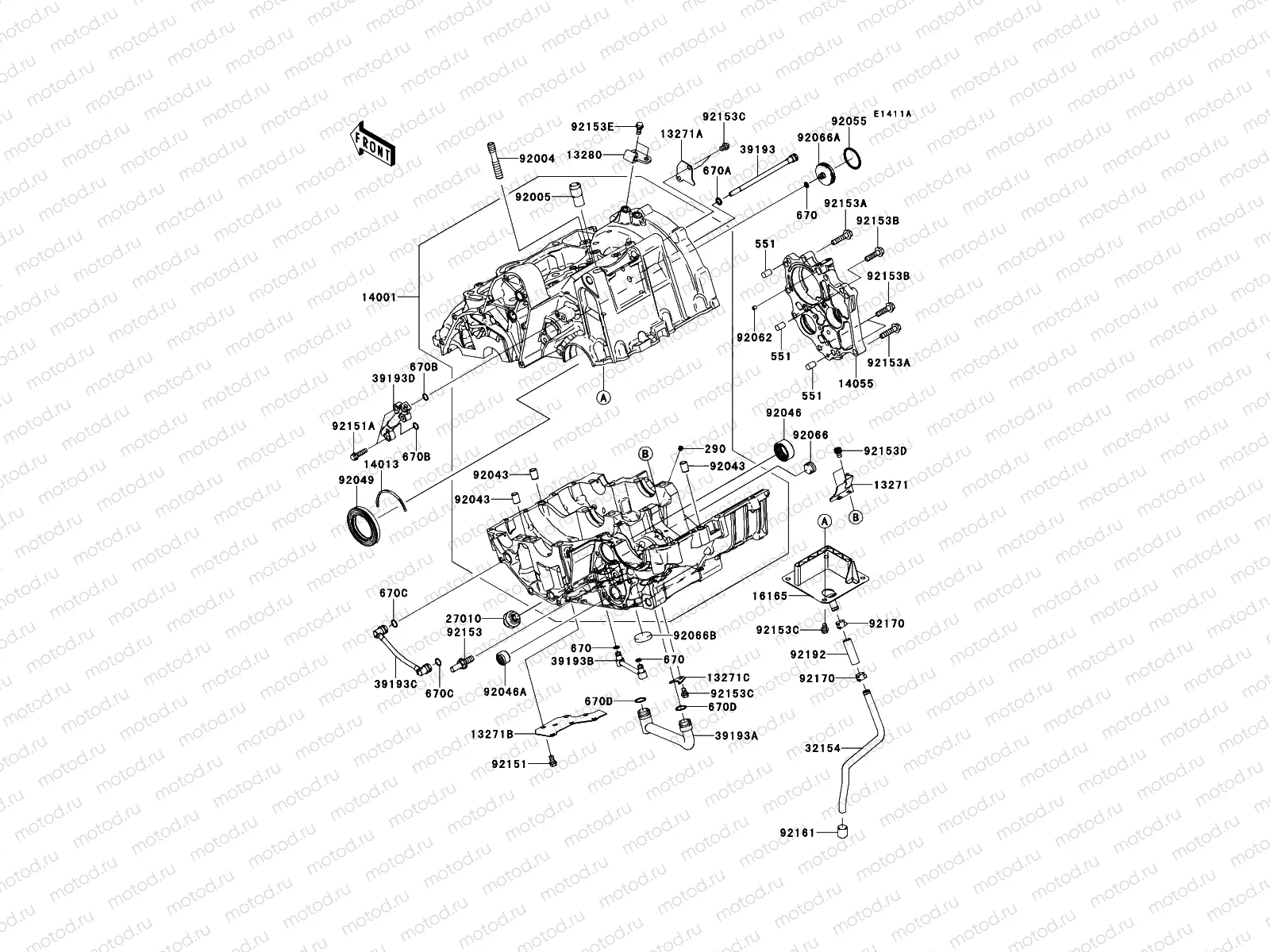 Crankcase(ER650AE057324-)