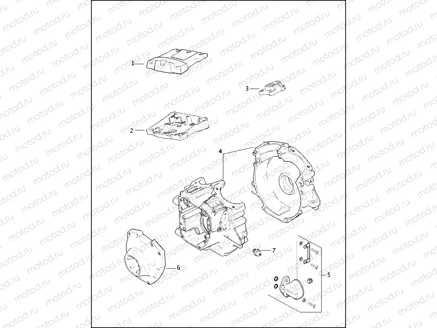 CRANKCASES, CAM COVER, ROCKER COVERS