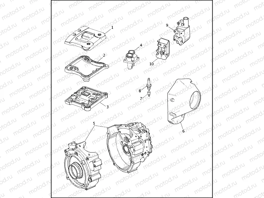 CRANKCASES, GEAR COVER, OIL PUMP BODY & ROCKER COVERS