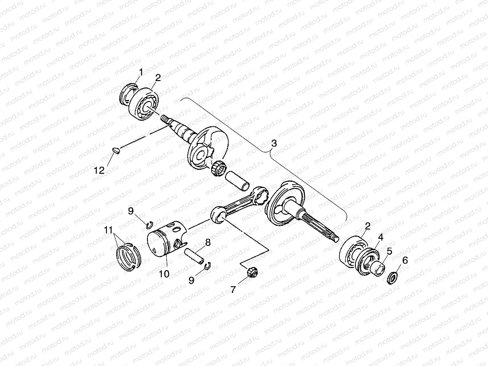 CRANKSHAFT - A03FA09CA/CC/CD (4978857885A04) | CRANKSHAFT - A03FA09CA/CC/CD (4978857885A04)