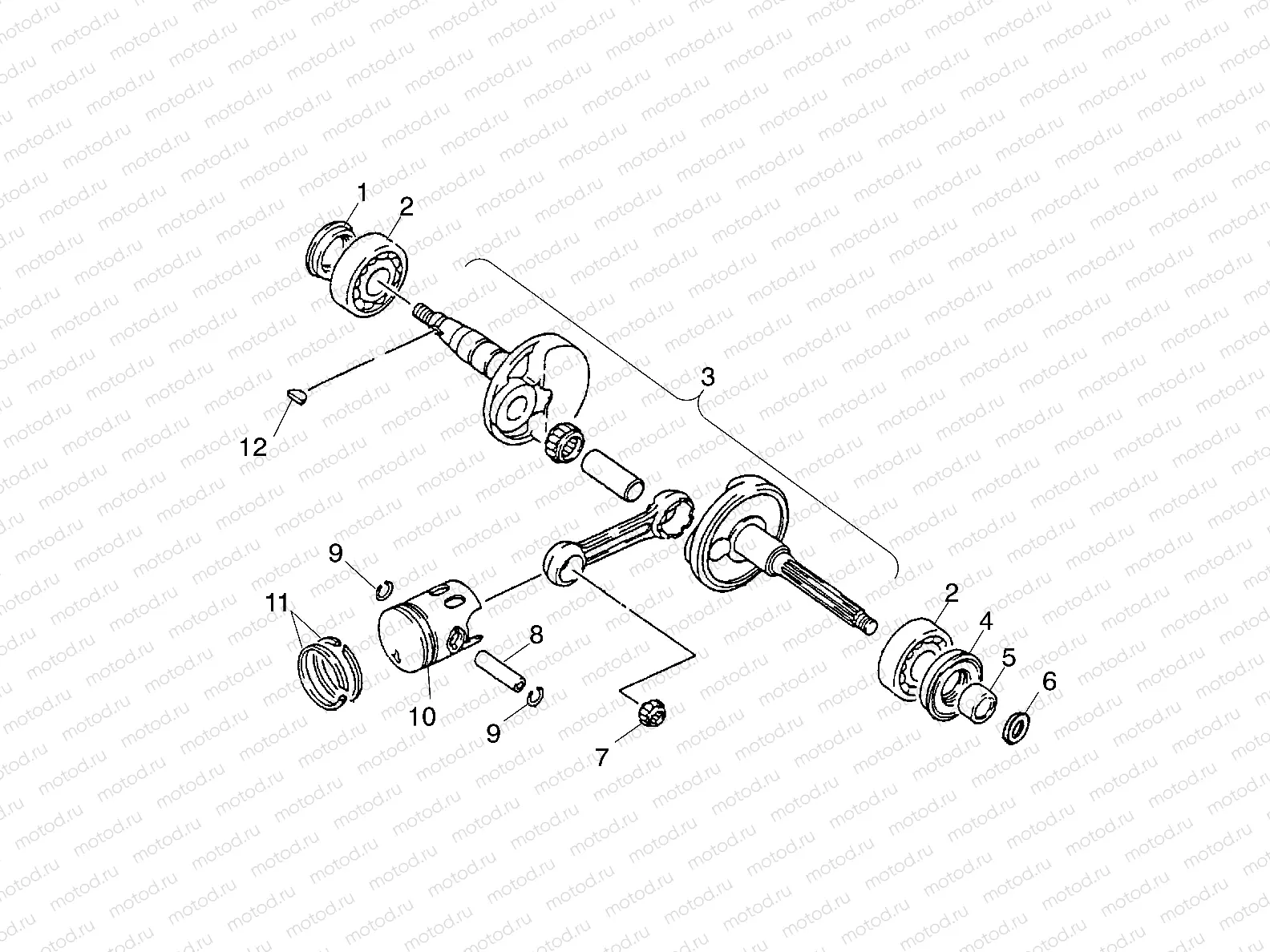 CRANKSHAFT - A03KA09CA/CB (4983138313A04) | CRANKSHAFT - A03KA09CA/CB (4983138313A04)