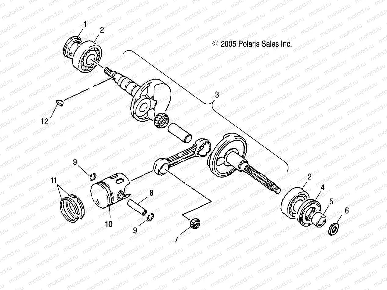 CRANKSHAFT - A05KA09CA/CB (4999202399920239A04) | CRANKSHAFT - A05KA09CA/CB (4999202399920239A04)