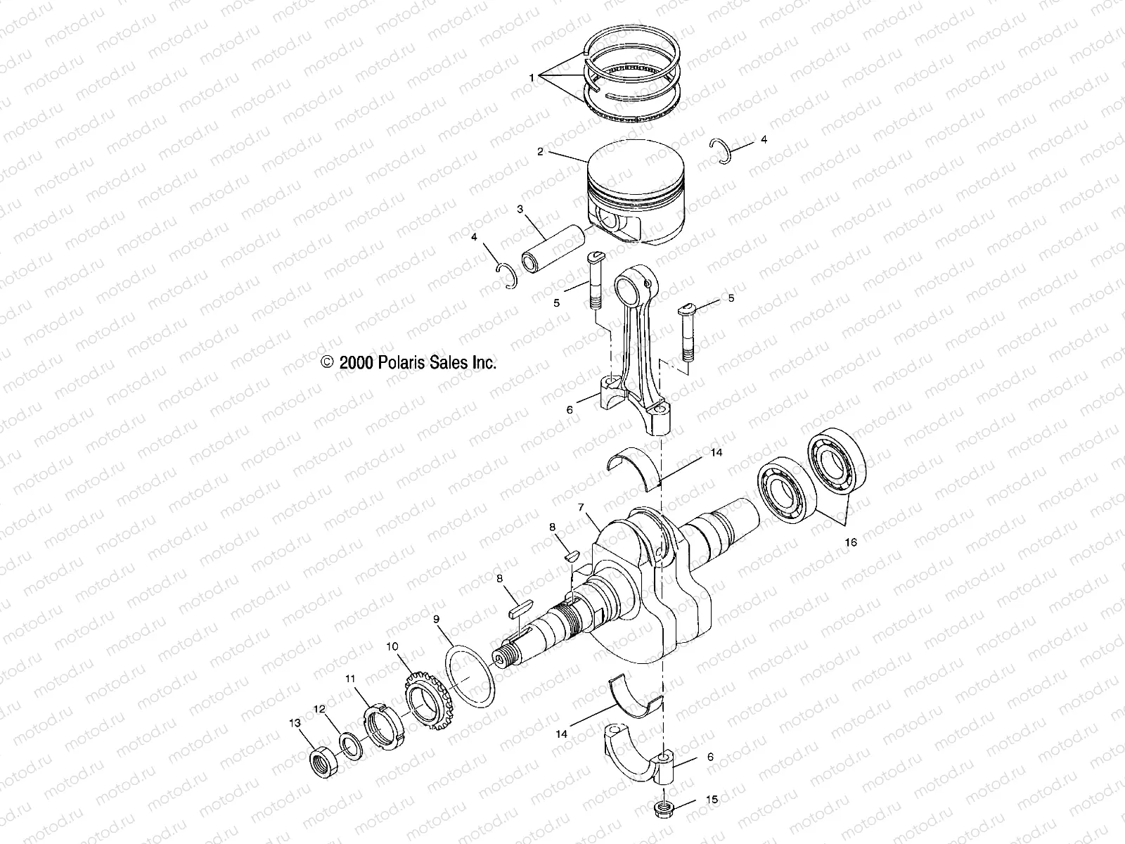 CRANKSHAFT and PISTON - A00AA32AA (4949914991C012) | CRANKSHAFT and PISTON - A00AA32AA (4949914991C012)