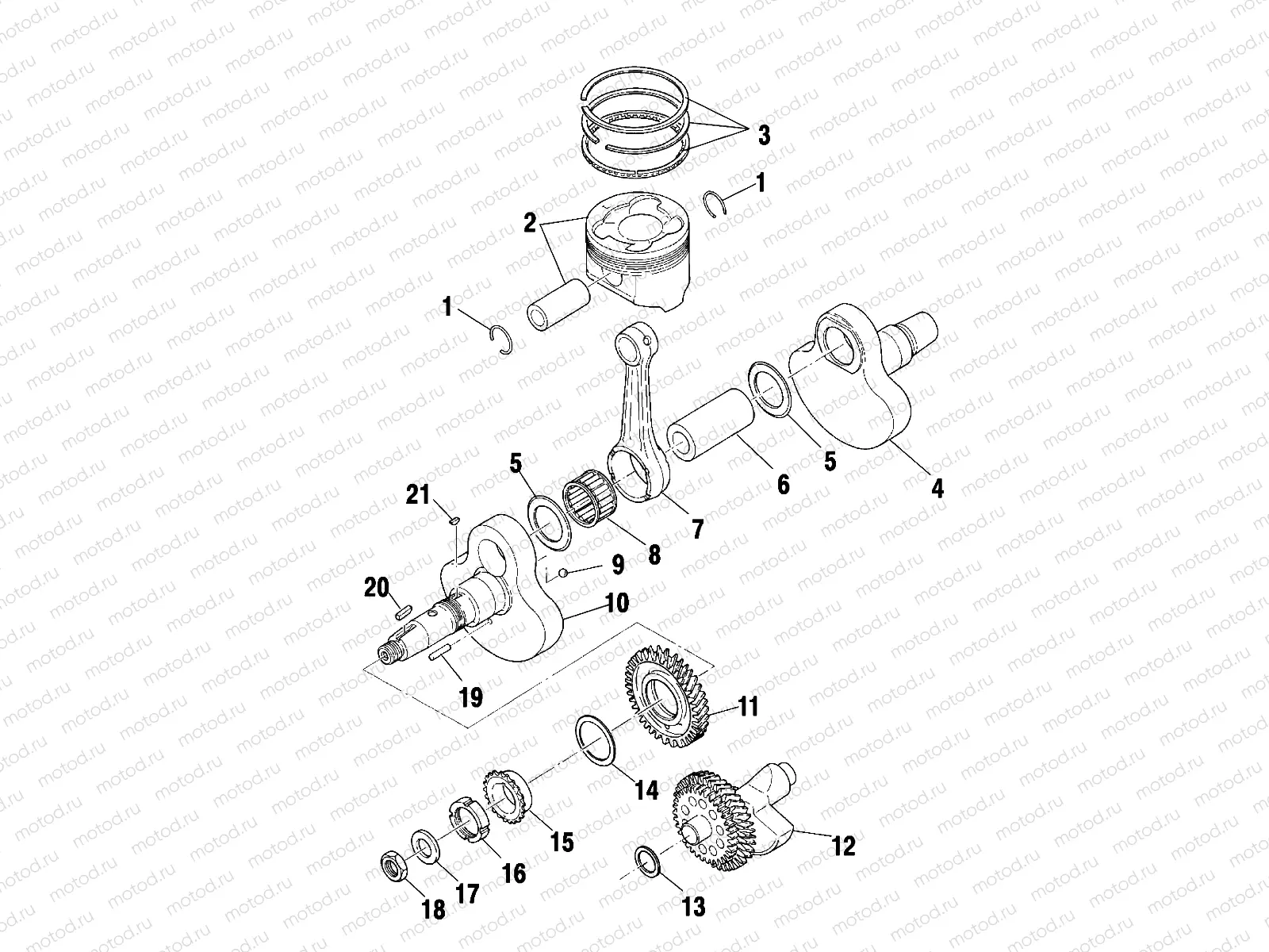CRANKSHAFT and PISTON - A00CH33AB (4957715771D004) | CRANKSHAFT and PISTON - A00CH33AB (4957715771D004)