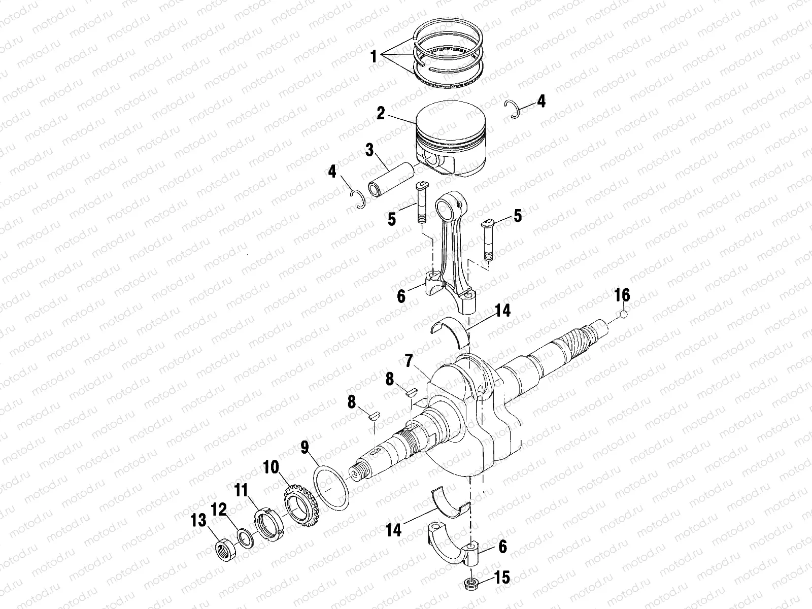 CRANKSHAFT and PISTON - A00CK32AA (4954895489C010) | CRANKSHAFT and PISTON - A00CK32AA (4954895489C010)