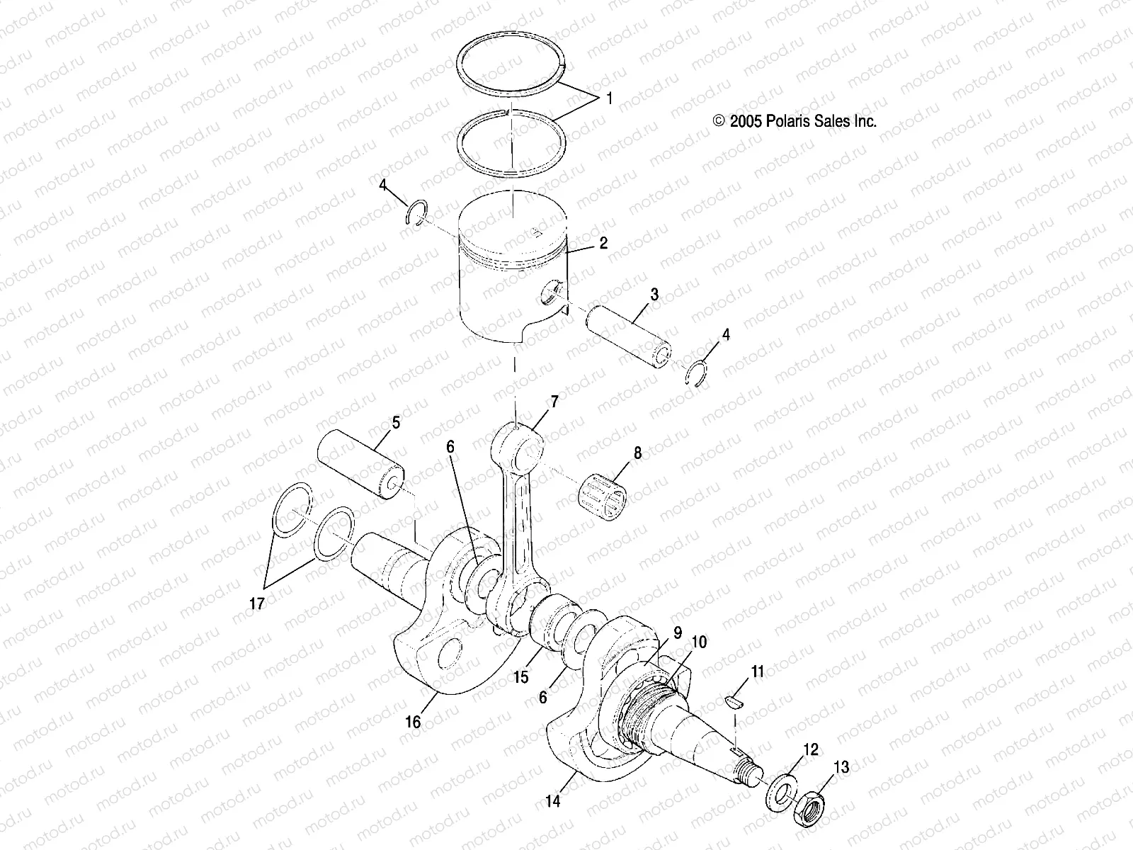 CRANKSHAFT and PISTON - A03BA25CA/CB (4999201499920149C06) | CRANKSHAFT and PISTON - A03BA25CA/CB (4999201499920149C06)
