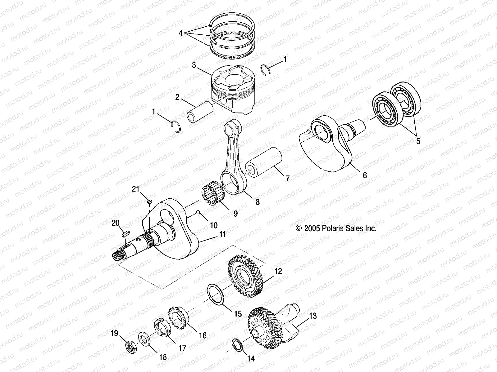 CRANKSHAFT and PISTON - A05MH42AB/AG/AH (4999205499920549D06) | CRANKSHAFT and PISTON - A05MH42AB/AG/AH (4999205499920549D06)