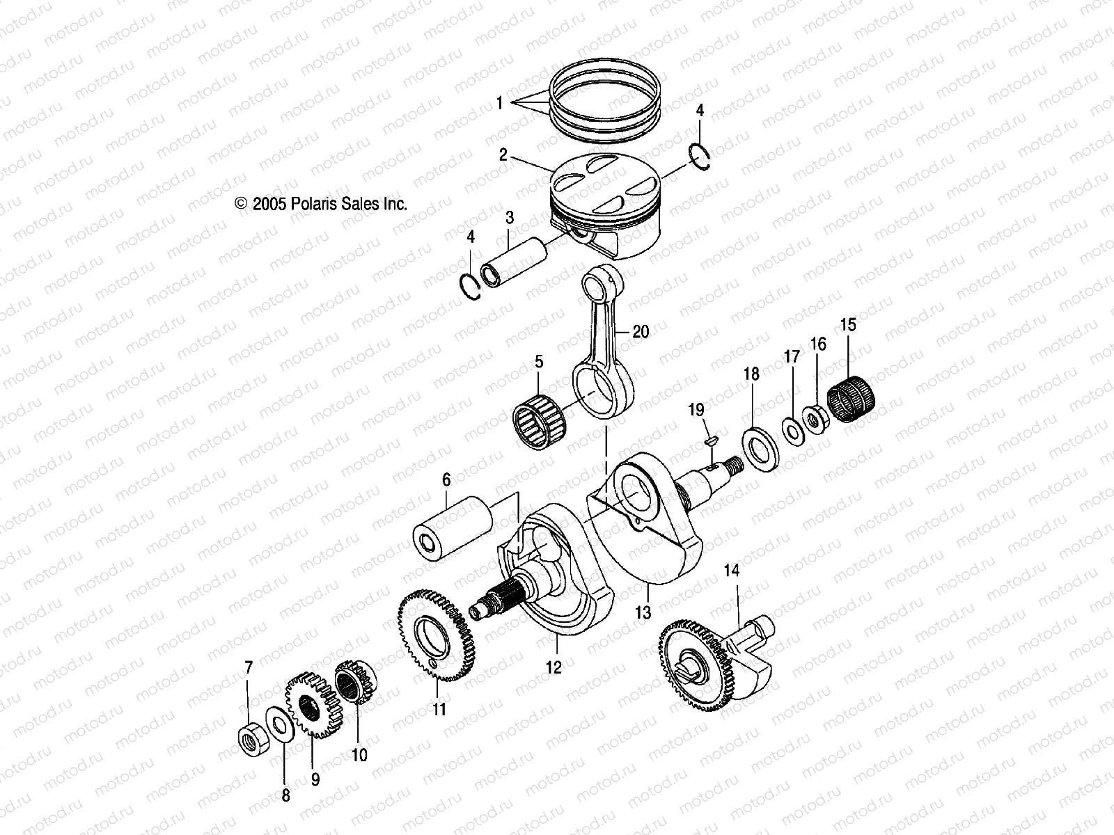 CRANKSHAFT and PISTON - A06GP50AA (4999201849920184C12) | CRANKSHAFT and PISTON - A06GP50AA (4999201849920184C12)