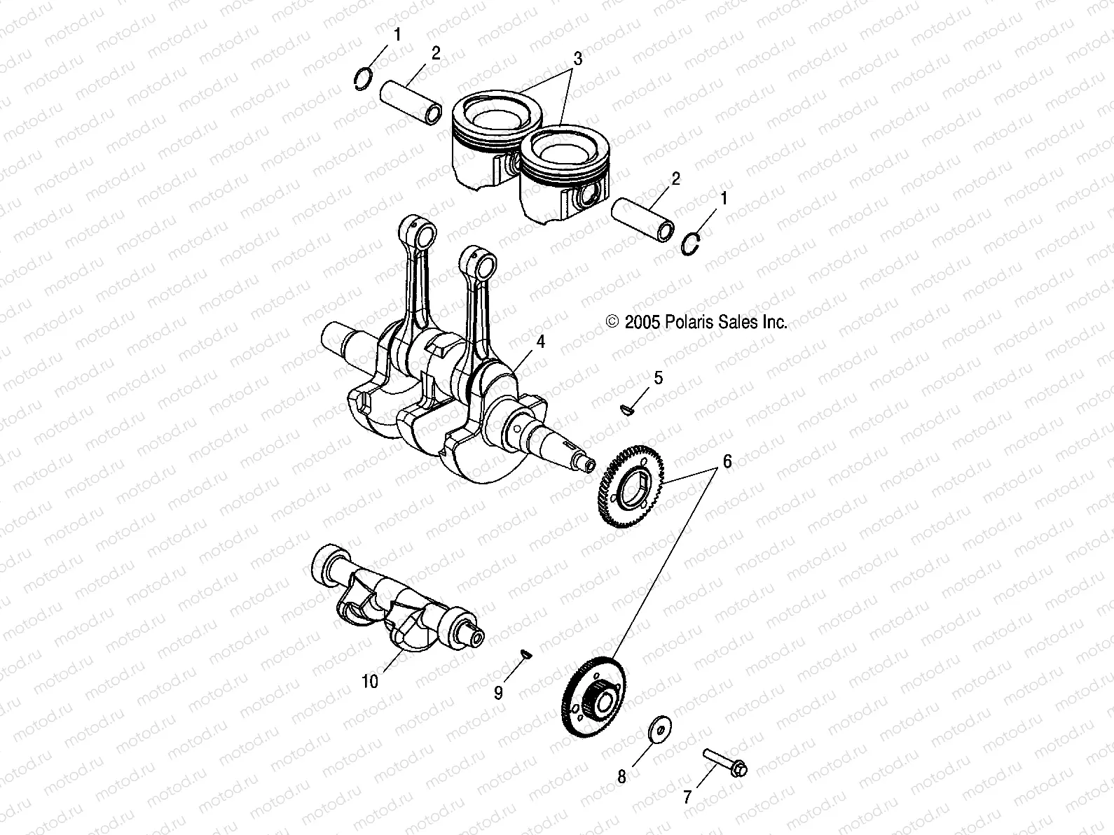CRANKSHAFT and PISTON - A06MH68AA/AD/AF (4999200179920017D08) | CRANKSHAFT and PISTON - A06MH68AA/AD/AF (4999200179920017D08)
