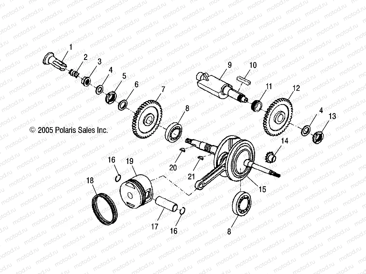 CRANKSHAFT and PISTON - A06PB20AA/AB/AC/LE (4999202449920244A04) | CRANKSHAFT and PISTON - A06PB20AA/AB/AC/LE (4999202449920244A04)