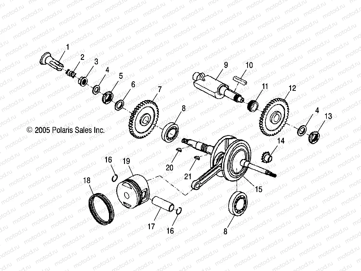 CRANKSHAFT and PISTON - A06PB20VA/VB (4999202869920286A04) | CRANKSHAFT and PISTON - A06PB20VA/VB (4999202869920286A04)