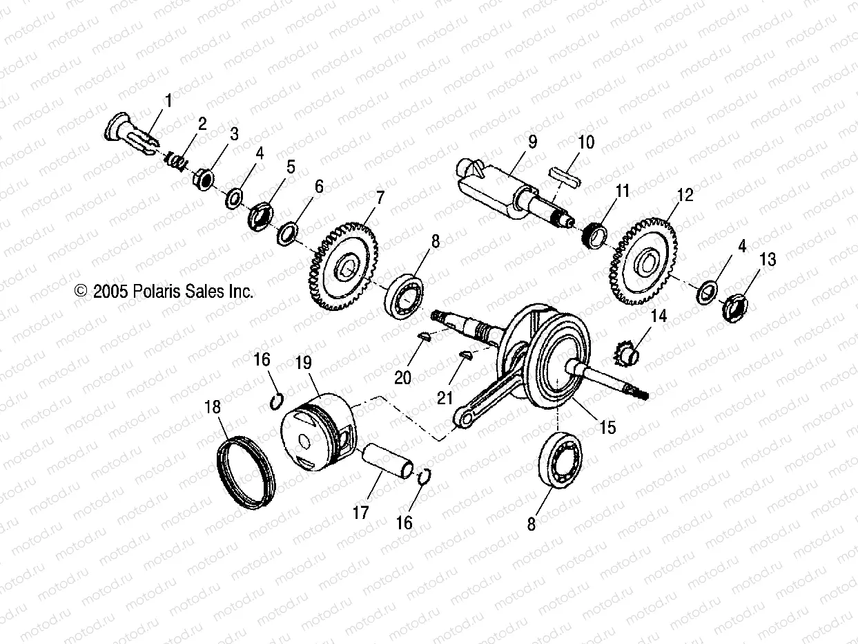 CRANKSHAFT and PISTON - A06SB20AA/AB (4999202799920279A04) | CRANKSHAFT and PISTON - A06SB20AA/AB (4999202799920279A04)