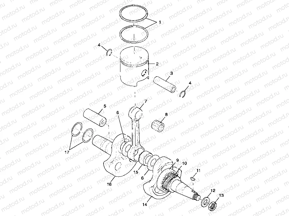 CRANKSHAFT and PISTON - A99AA25CA (4949594959c008) | CRANKSHAFT and PISTON - A99AA25CA (4949594959c008)