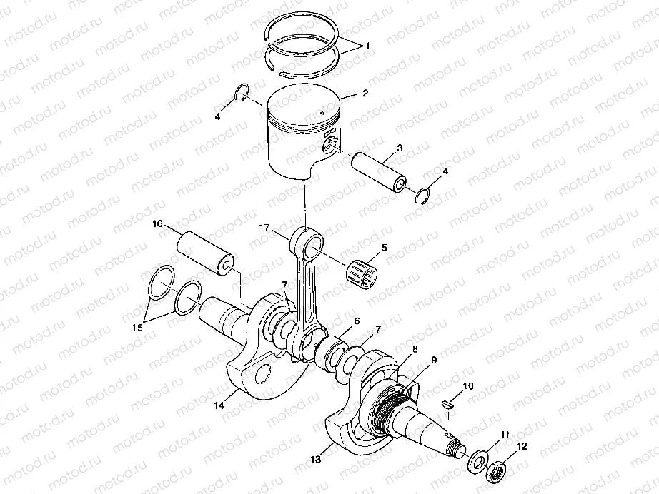 CRANKSHAFT and PISTON - A99CA28CA (4949444944c008) | CRANKSHAFT and PISTON - A99CA28CA (4949444944c008)