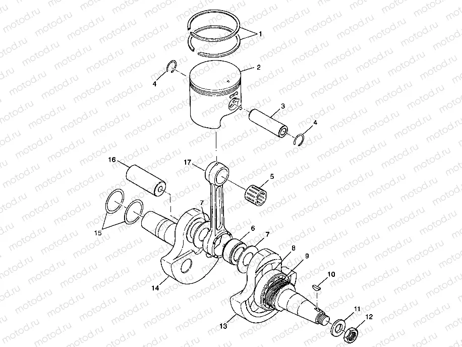 CRANKSHAFT and PISTON - A99CC28CA (4949484948d001) | CRANKSHAFT and PISTON - A99CC28CA (4949484948d001)