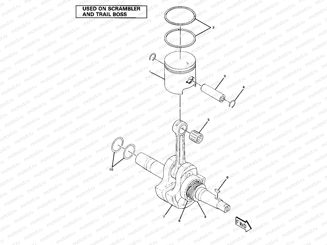 Crankshaft and Piston Assembly (4910981098044A) | Crankshaft and Piston Assembly (4910981098044A)