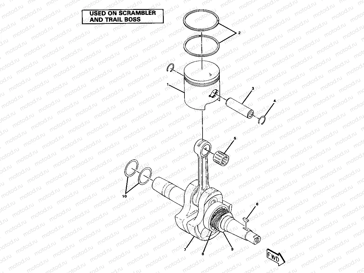 Crankshaft and Piston Assembly (4911701170044A) | Crankshaft and Piston Assembly (4911701170044A)