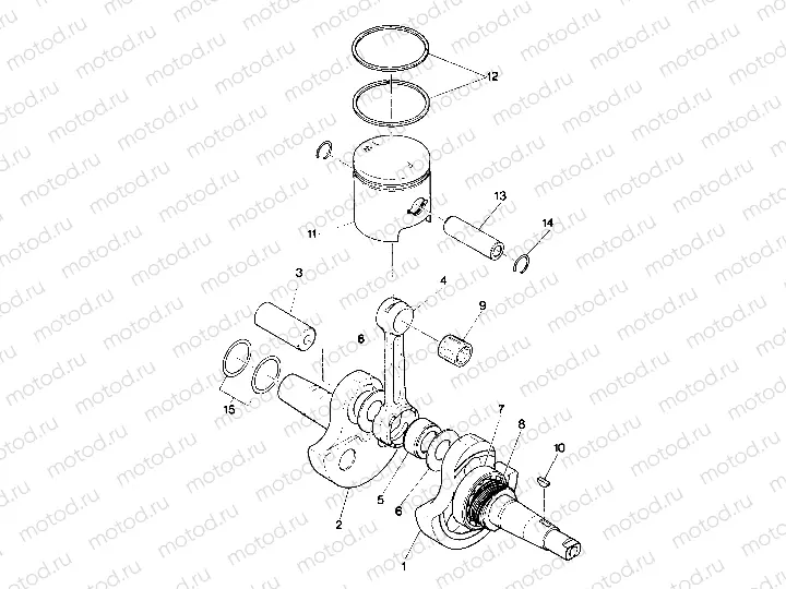 Crankshaft and Piston Assembly (4913501350032A) | Crankshaft and Piston Assembly (4913501350032A)