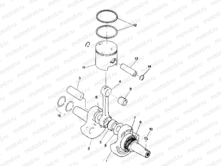 Crankshaft and Piston Assembly (4913511351039A) | Crankshaft and Piston Assembly (4913511351039A)