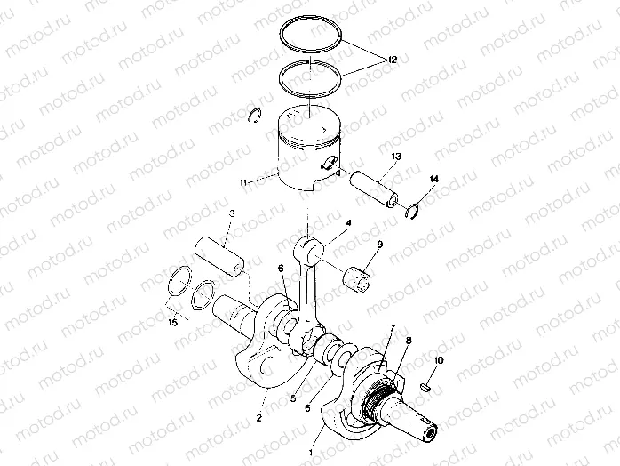 Crankshaft and Piston Assembly (4913521352039A) | Crankshaft and Piston Assembly (4913521352039A)