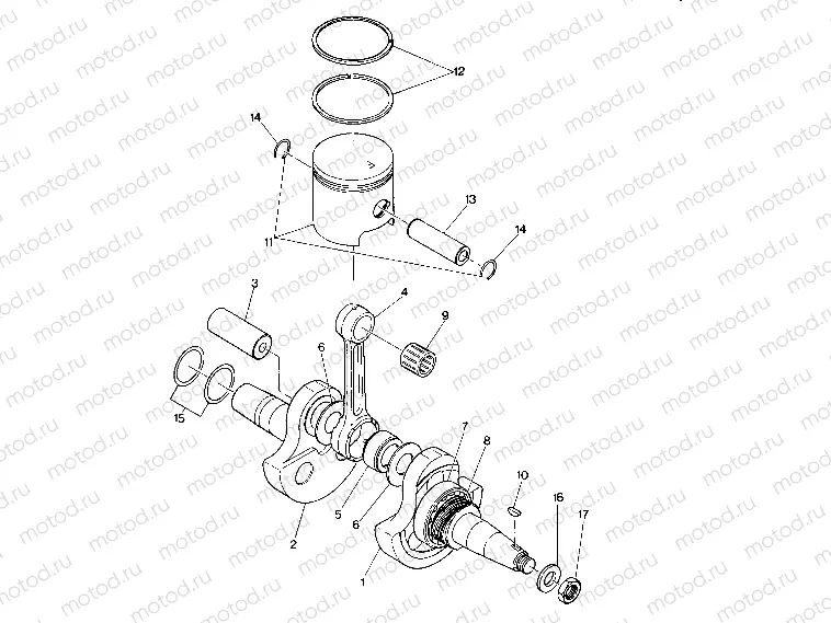 Crankshaft and Piston Assembly (4914761476039A) | Crankshaft and Piston Assembly (4914761476039A)