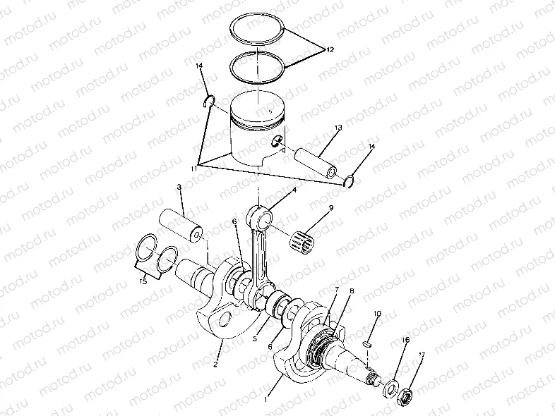 Crankshaft and Piston Assembly (4917711771034A) | Crankshaft and Piston Assembly (4917711771034A)
