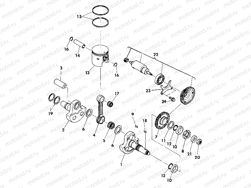 Crankshaft and Piston Assembly (4918531853036A) | Crankshaft and Piston Assembly (4918531853036A)