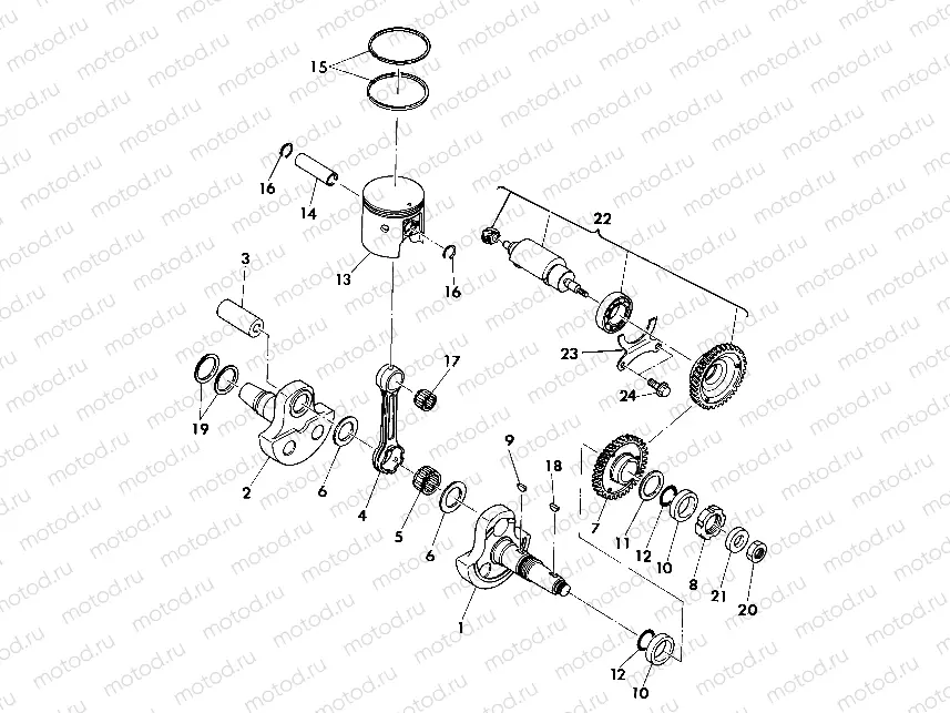 Crankshaft and Piston Assembly (4918541854042A) | Crankshaft and Piston Assembly (4918541854042A)