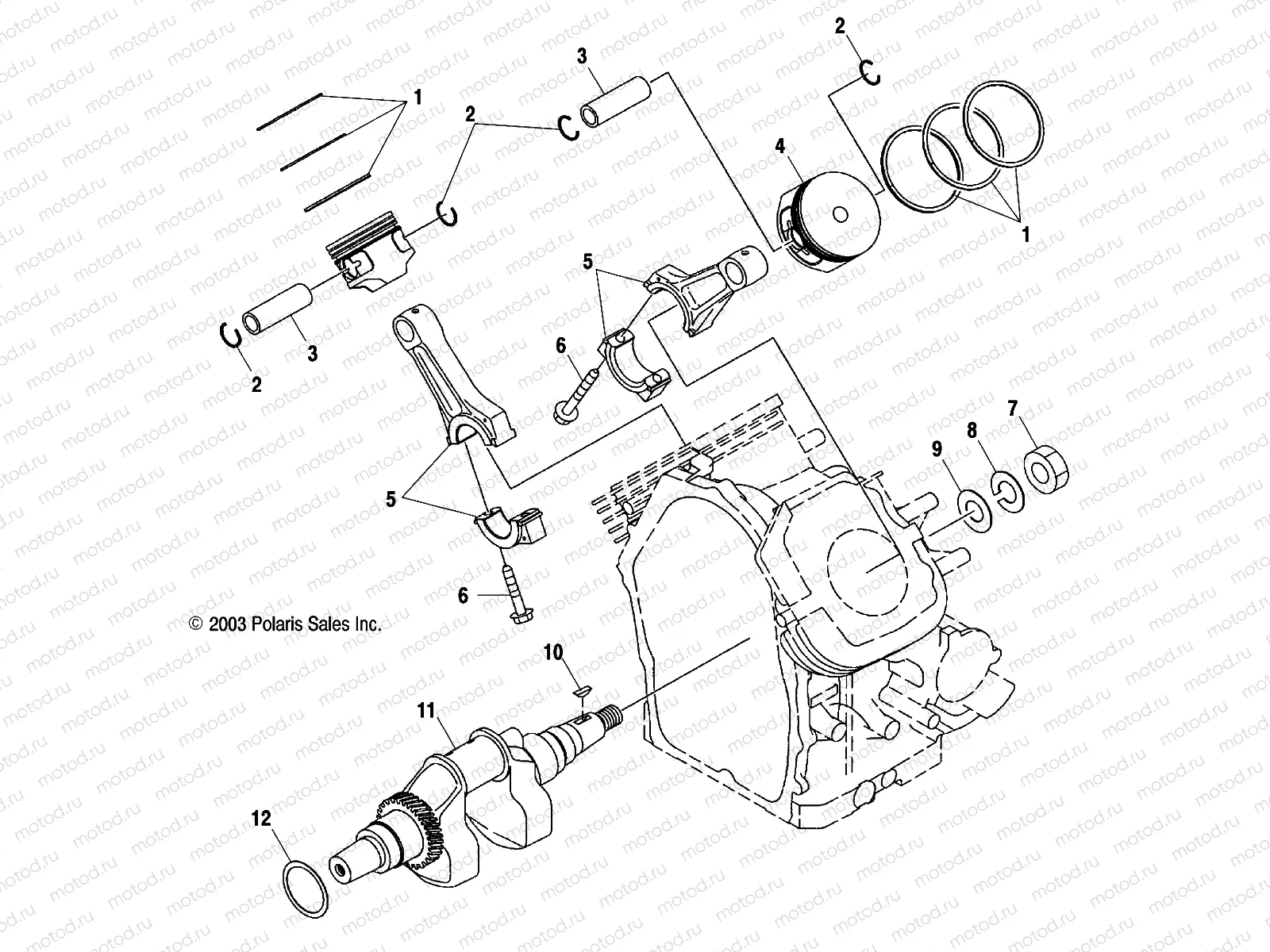 CRANKSHAFT and PISTON - C11RB63AA/AB (4985628562C08) | CRANKSHAFT and PISTON - C11RB63AA/AB (4985628562C08)