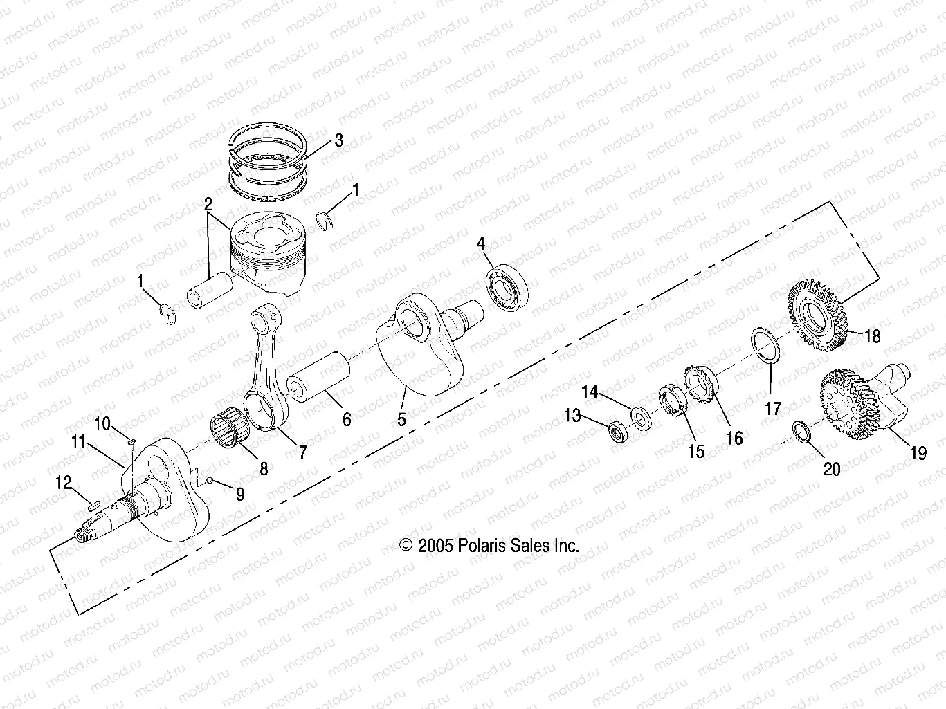 CRANKSHAFT and PISTON - R06RB50AA/RD50AA (4999202119920211D12) | CRANKSHAFT and PISTON - R06RB50AA/RD50AA (4999202119920211D12)