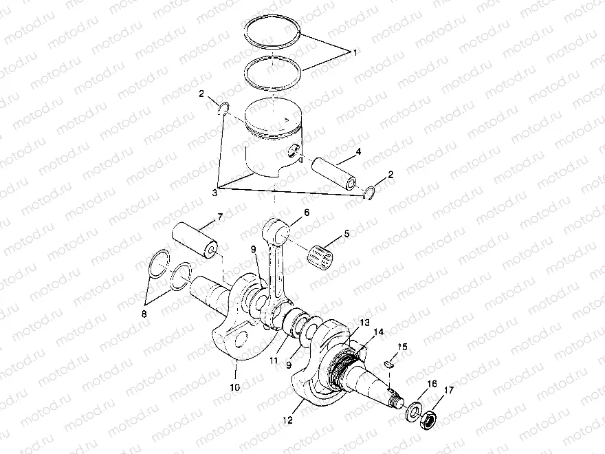 CRANKSHAFT and PISTON - W948527 (4926822682C006) | CRANKSHAFT and PISTON - W948527 (4926822682C006)