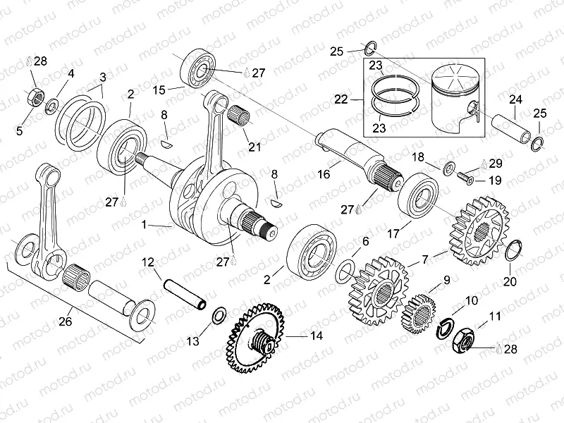 Crankshaft - Balance shaft
