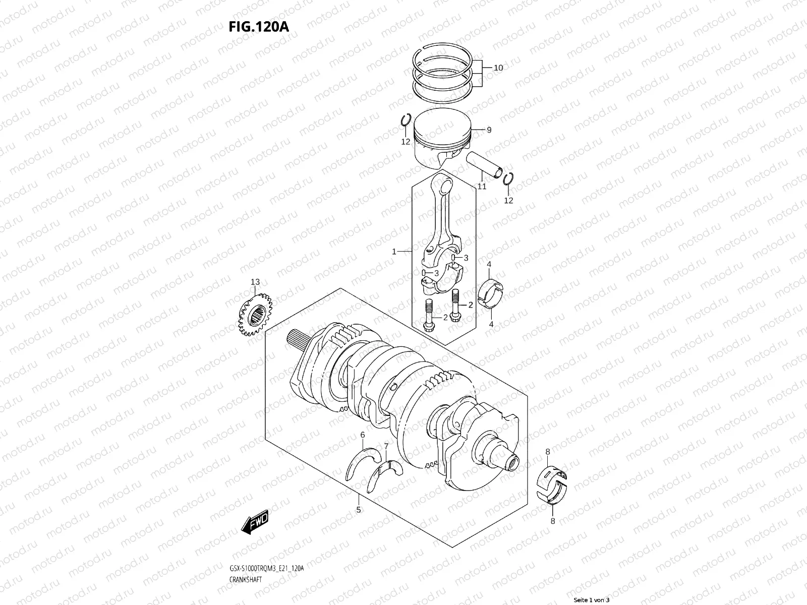 CRANKSHAFT - CONNECTING ROD - PISTON