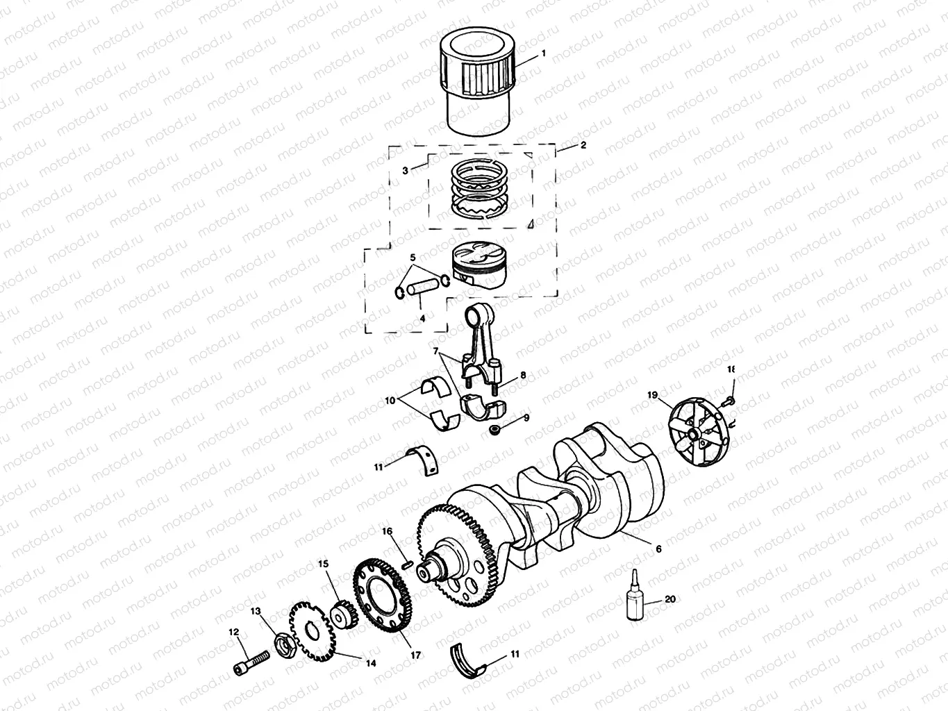 Crankshaft, Connecting Rods...